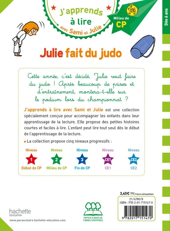 Julie fait du judo - French Children's Book | Ages 6-8 - Will et Max Books
