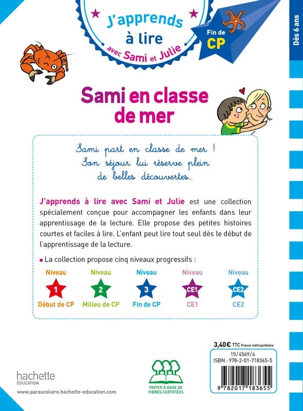 Sami en classe de mer - French Children's Book | Ages 6-8 - Will et Max Books