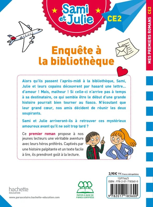 Sami et Julie: Enquête à la bibliothèque - French Children's Book | Ages 8-9 (CE2) - Will et Max Books