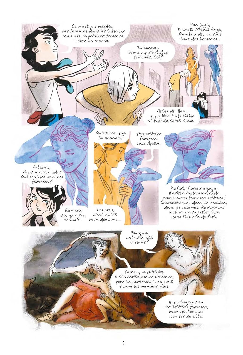 Histoire de l'Art au féminin - French Educational Comic | Ages 11-16 (CM2-2nde)