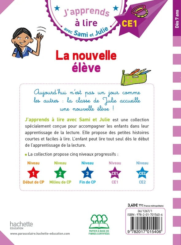 La nouvelle élève - French Children's Book | Ages 6-8 (CE1) - Will et Max Books