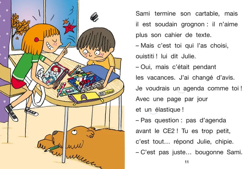 Sami et Julie: Sami rentre au CE1 - French Children's Book | Ages 6-8 (CE1) - Will et Max Books
