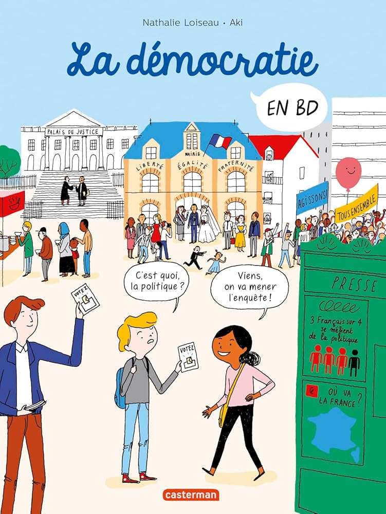 Le monde actuel en BD - La démocratie en BD cover image