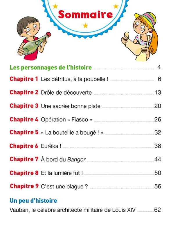 Sami et Julie: Une bouteille à la mer - French Children's Book | Ages 8-9 (CE2) - Will et Max Books