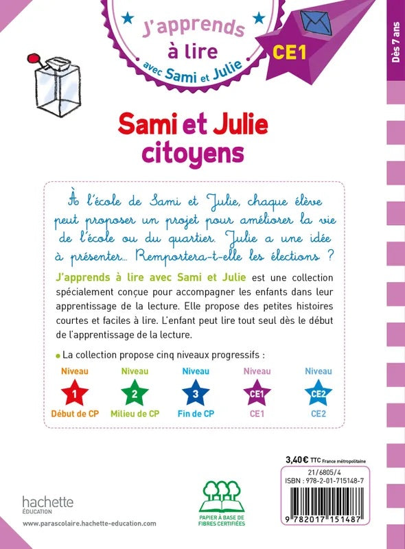 Sami et Julie citoyens - French Children's Book | Ages 6-8 (CE1) - Will et Max Books