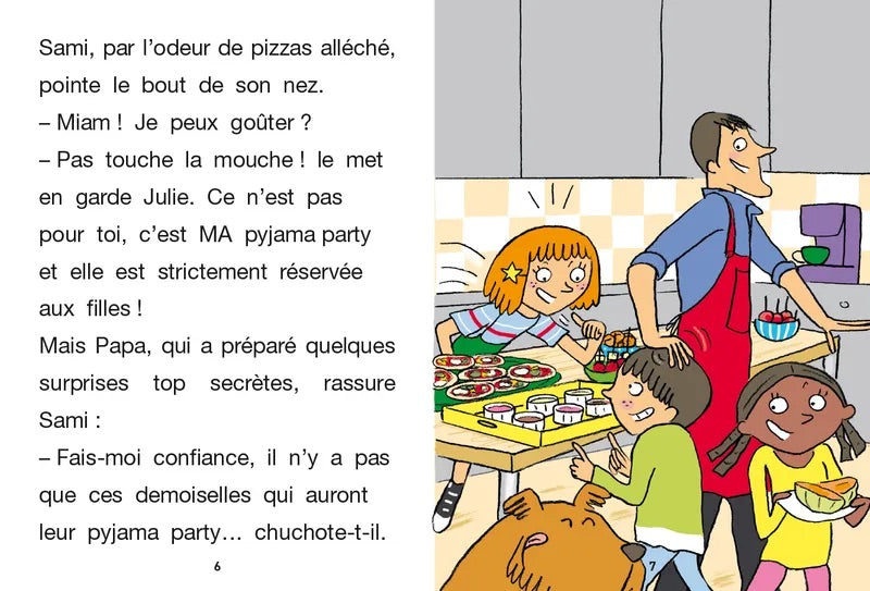 Sami et Julie: La pyjama party de Julie - French Children's Book | Ages 6-8 (CE1) - Will et Max Books