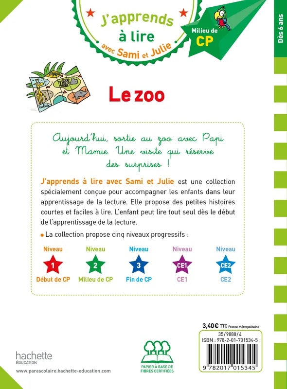 Sami et Julie: Le zoo - French Children's Book | Ages 6-7 (milieu de CP) - Will et Max Books