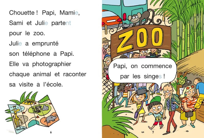 Sami et Julie: Le zoo - French Children's Book | Ages 6-7 (milieu de CP) - Will et Max Books